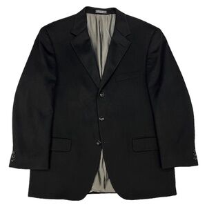 Loro Piana 100% Cashmere Black 3 Button Blazer Jacket Size 48